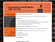 Tablet Screenshot of kominarnz.sk
